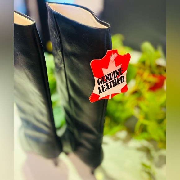 NWT-Rare Vintage Canadian Leather Winter Boots – Shearling Lined – Size 7B - Picture 2 of 14